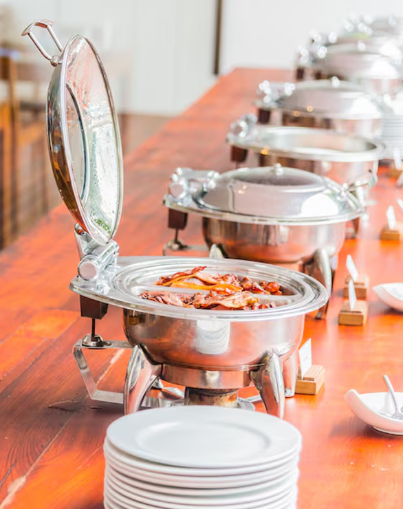 Indian thali with assorted dishes